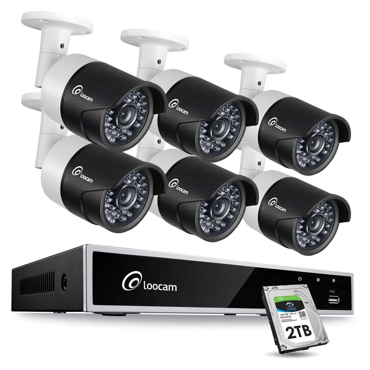 1080p HD 8CH DVR Security Camera System with 2TB Hard Drive I553678