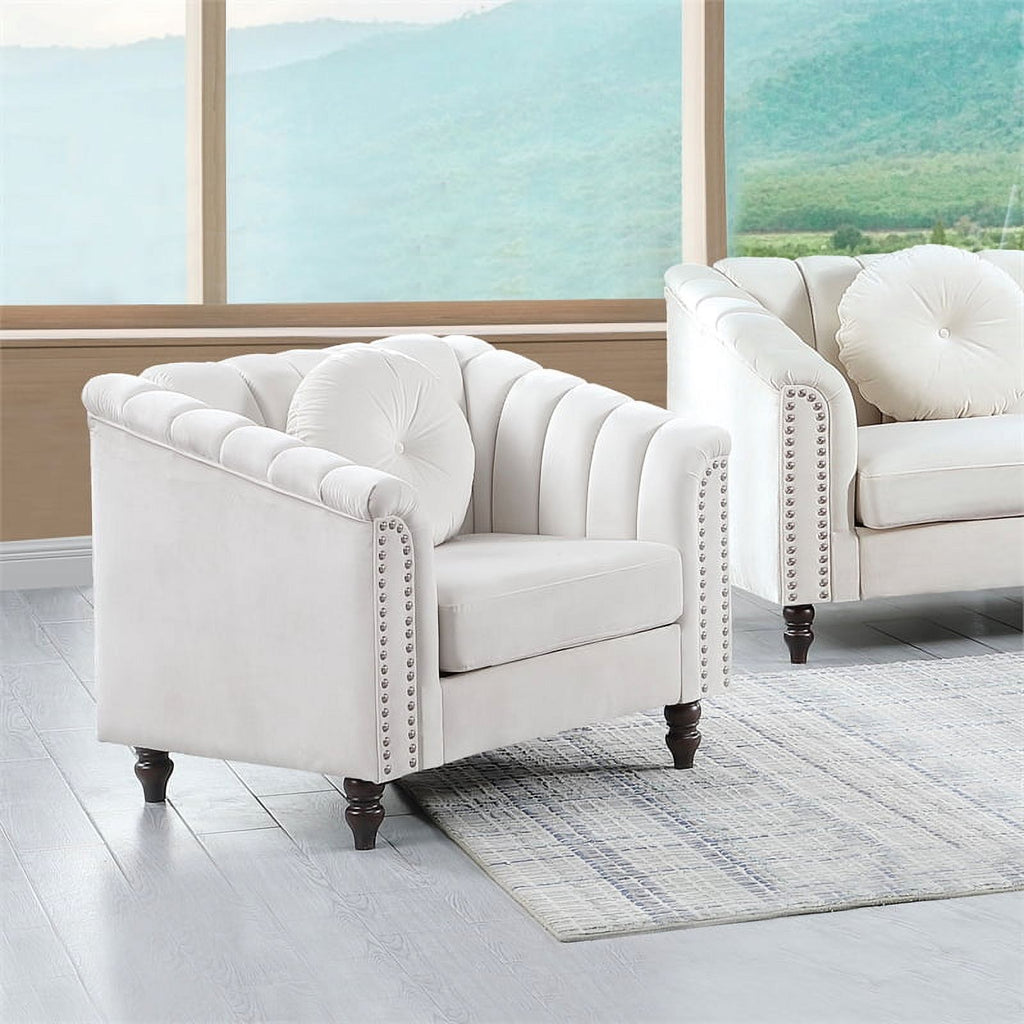 3 Piece Velvet Sofa Loveseat and Chair X96663