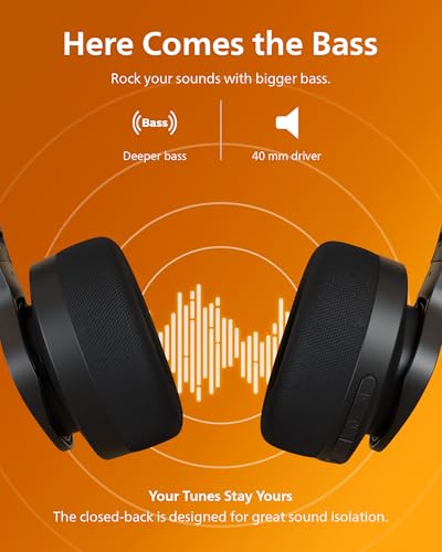 Wireless Over-Ear Bluetooth Headphones with Noise Canceling B6844