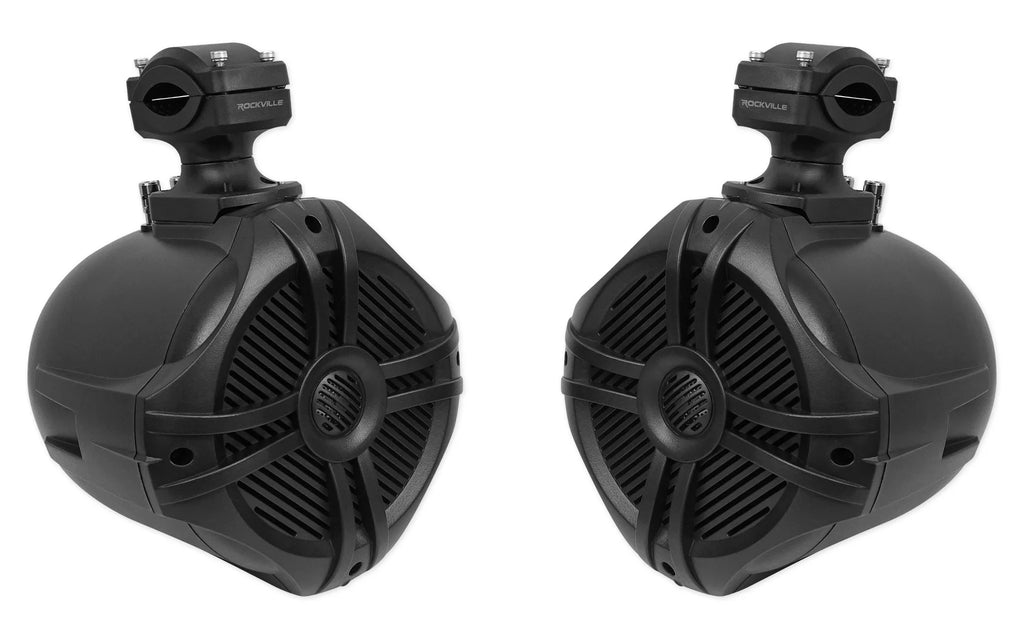 Marine Boat Speakers with Amp and Wire Kit X1431