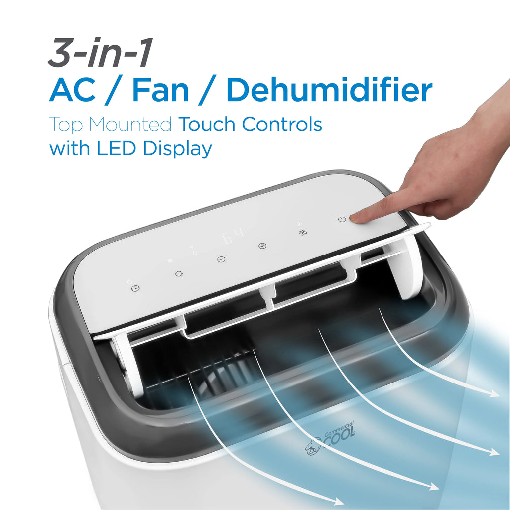 8,000 BTU Portable Air Conditioner with Remote Control, White V120014