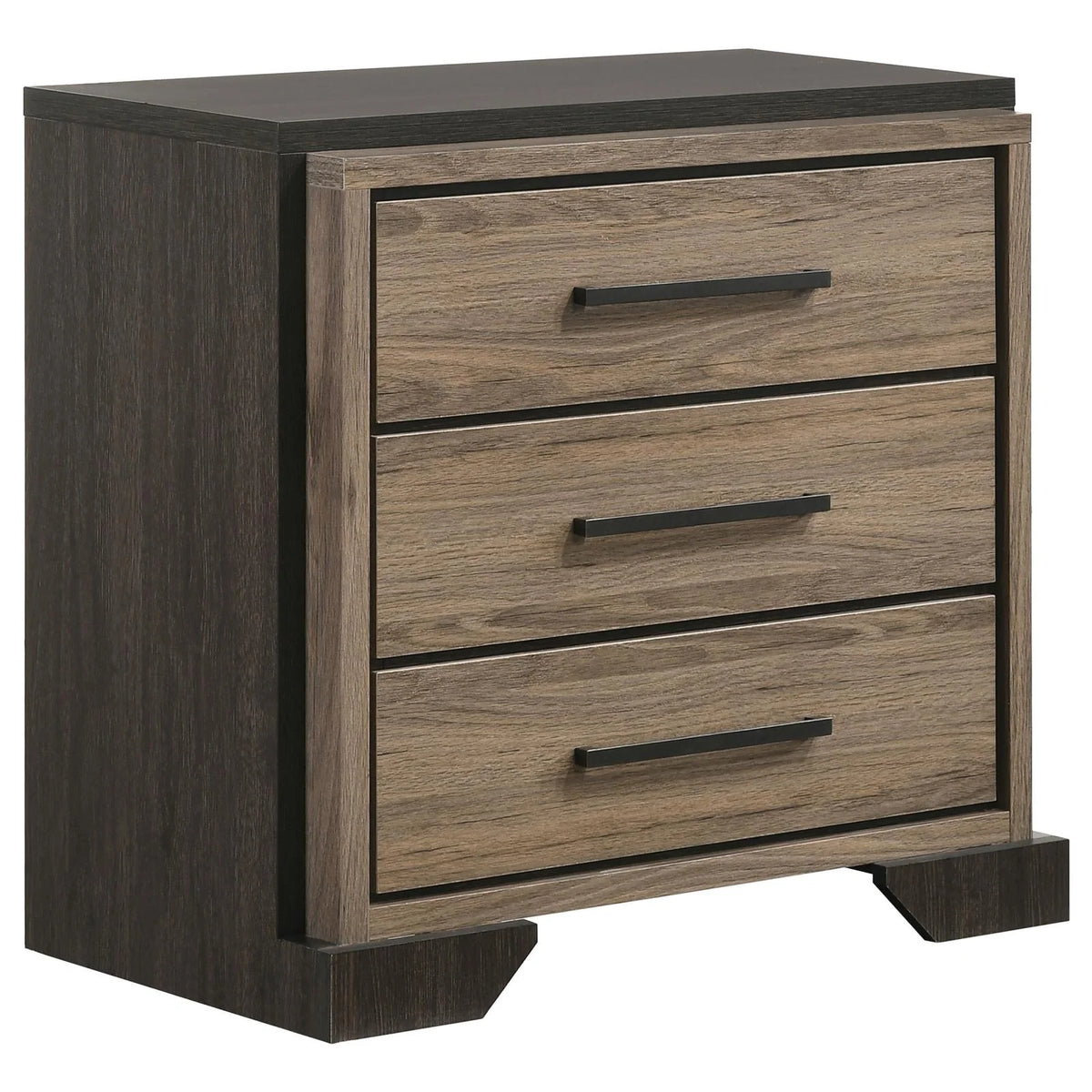5-piece Eastern King Bedroom Set Brown and Light Taupe Y42624
