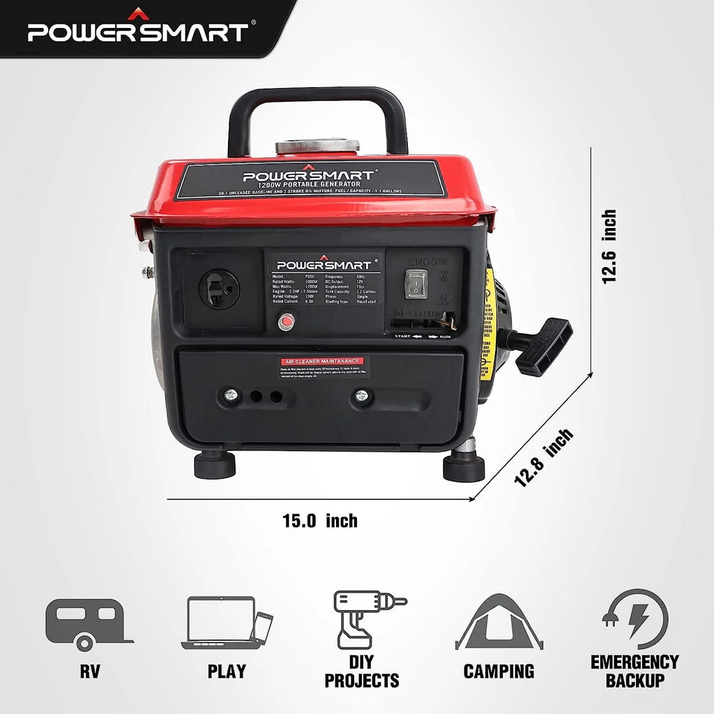 1200W Portable Gasoline Inverter Generator Y1817