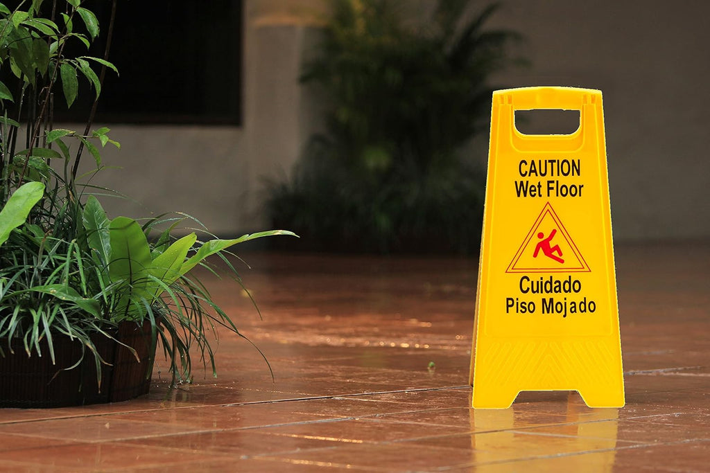 Yellow 2-sided Caution Wet Floor Sign (4 Pack) R531
