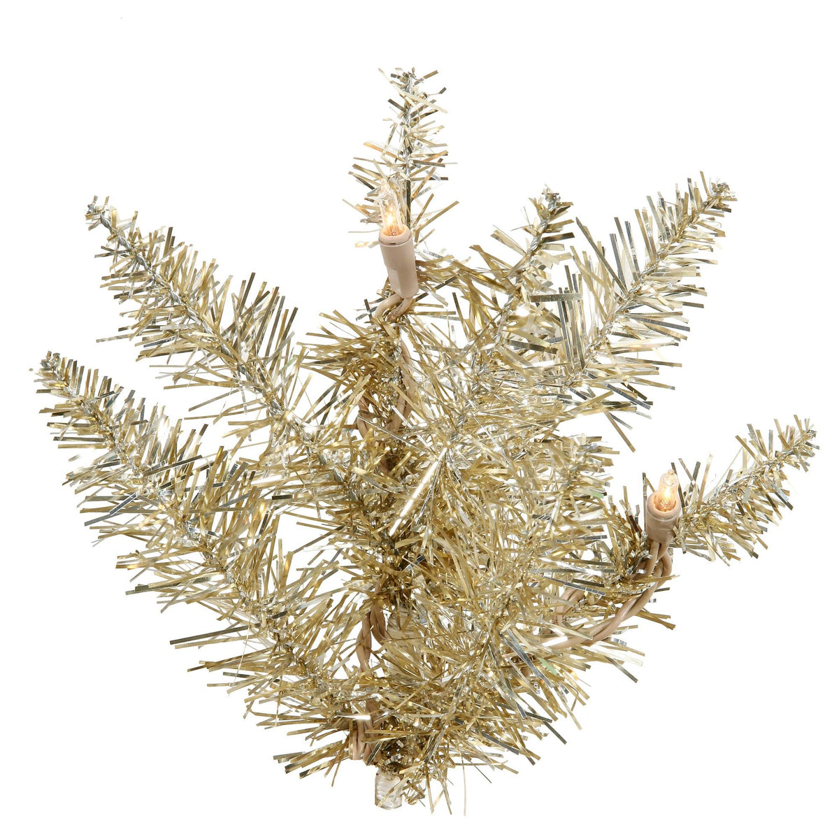 Champagne Artificial Christmas Tree with 70 Clear Lights B414