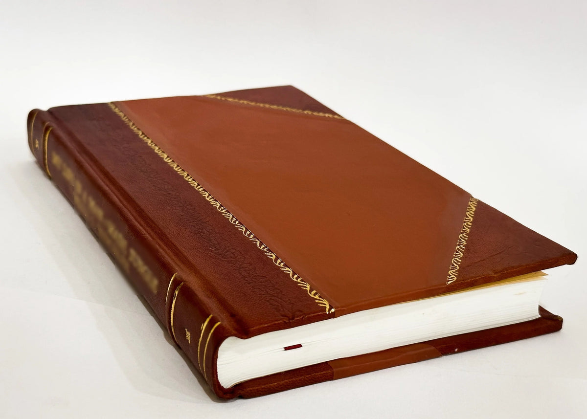 Early American English Bohemian Glass in Many Colors Leather Bound K56886