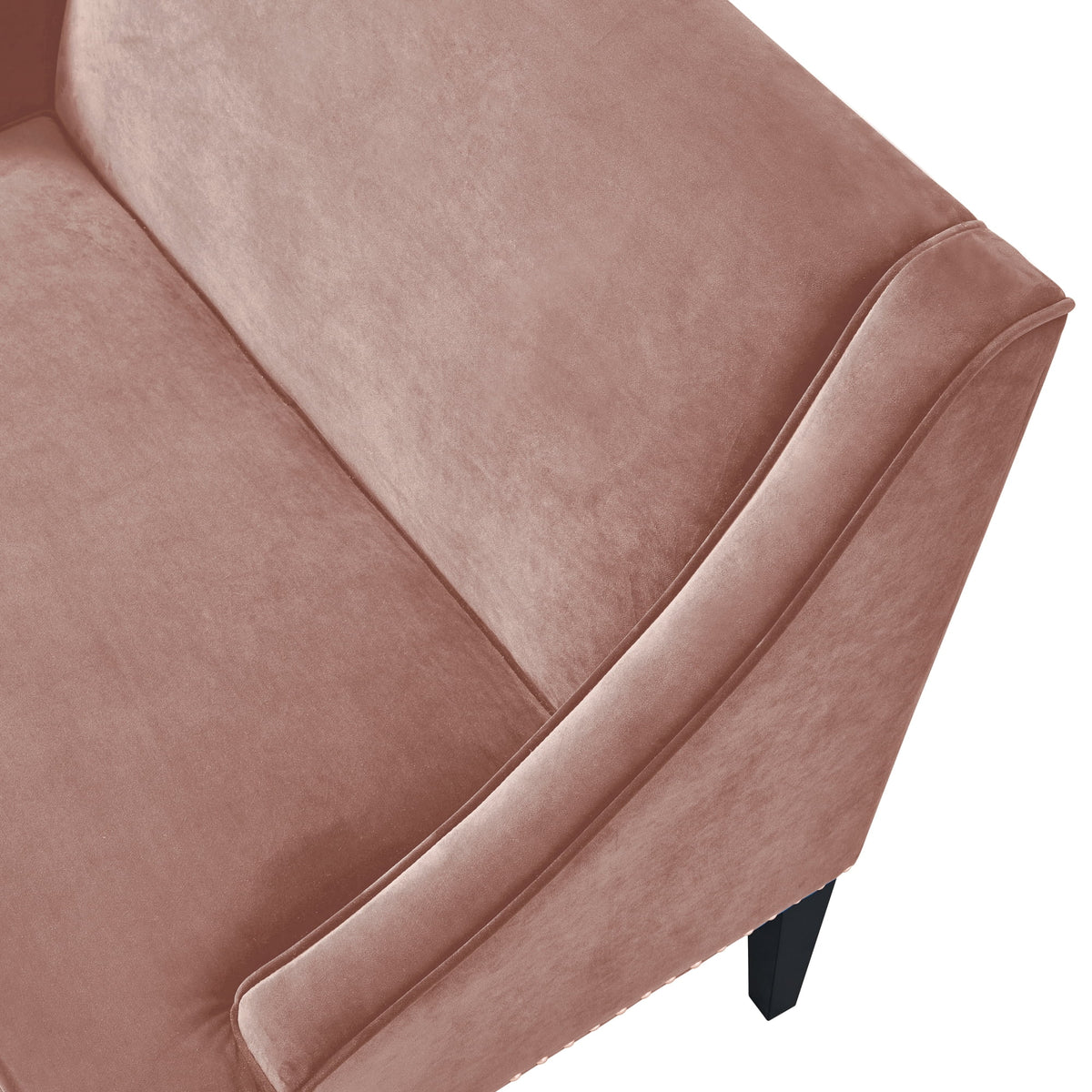 Blush Velvet Upholstered Bench F120823