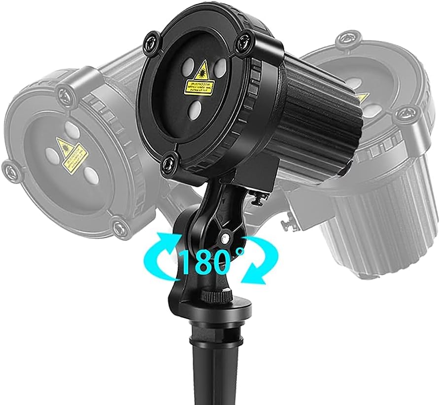 Christmas Projection Lights Outdoor Projector RGB 32 Motion Patterns Waterproof IP65 with Remote & Timer J188