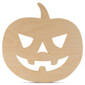 12-inch 1/8 inch Thick Pack of 5 Wooden Pumpkins P155436