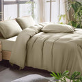 Queen Size 1000 Thread Count 100% Egyptian Cotton Sheets Set - 4 Piece (Dark Grey) W478