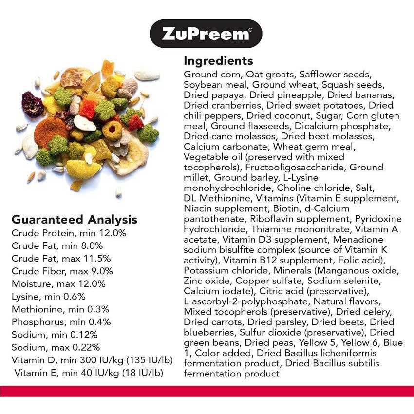 Parrots & Conures Food T36223