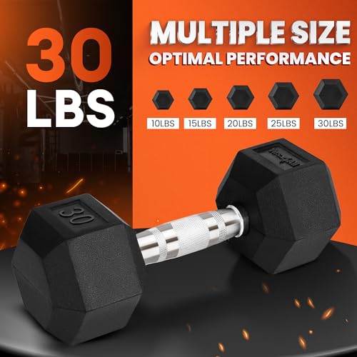 Chrome Hex Dumbbells 5-50 LBS Single N28987