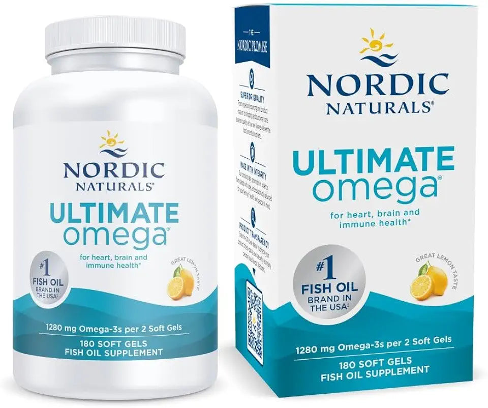 Lemon Flavor 1280 mg Omega-3 Fish Oil Soft Gels H974