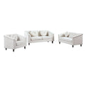 3 Piece Velvet Sofa Loveseat and Chair X96663