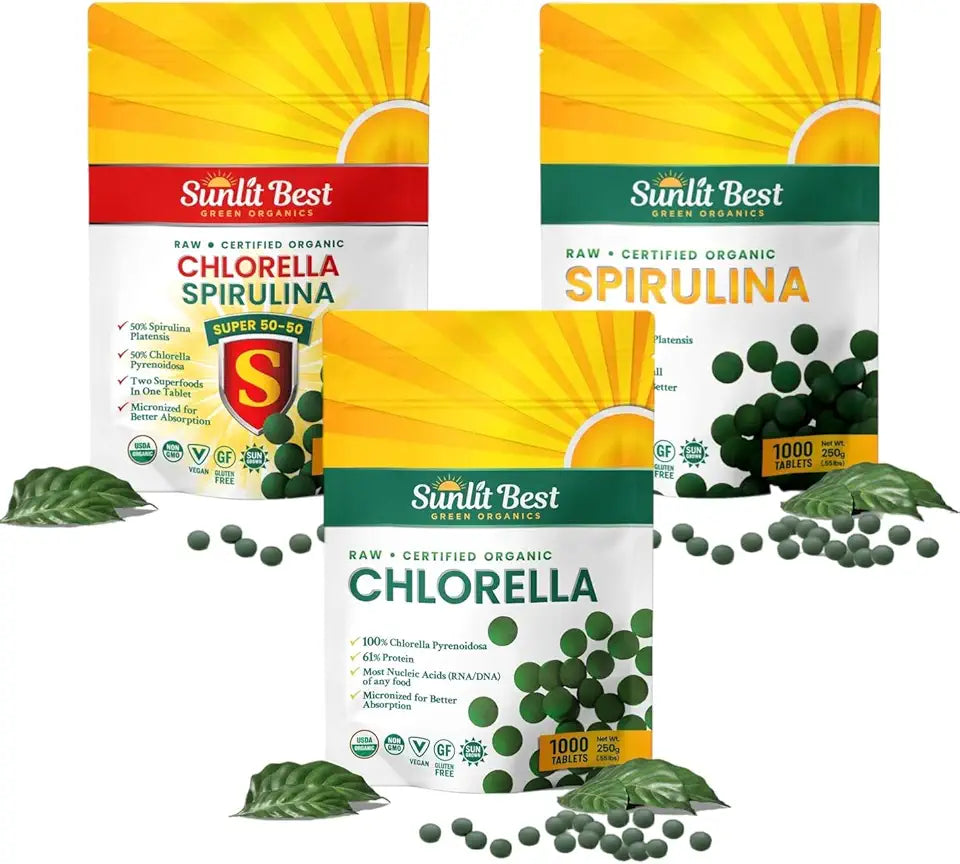 Chlorella & Spirulina Super Greens Supplements T41778
