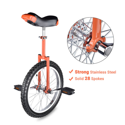 18 In Wheel Outdoor Unicycle Skid-proof Tire Balance Training I9714