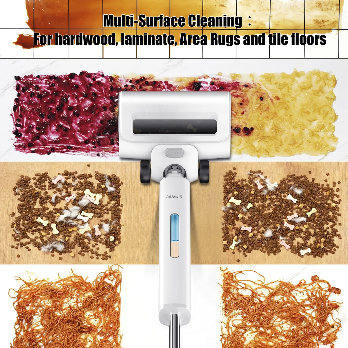 Wet Dry Cordless Vacuum and Mop with Self-Cleaning S595