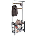 Freestanding Coat Rack with Shoe Bench R860525