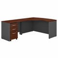 Hansen Cherry L-Shaped Desk with Mobile File Cabinet G968