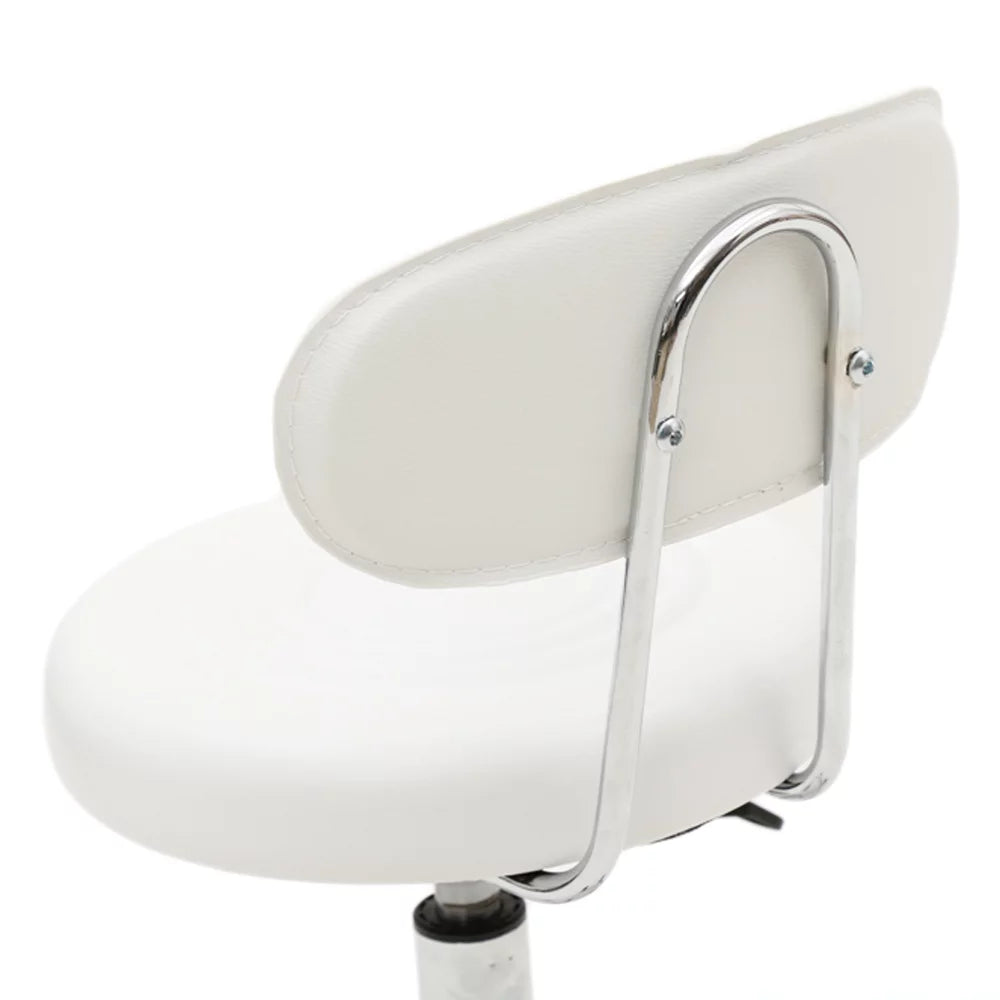 White Adjustable Drafting Chair with Foot Rest A2312
