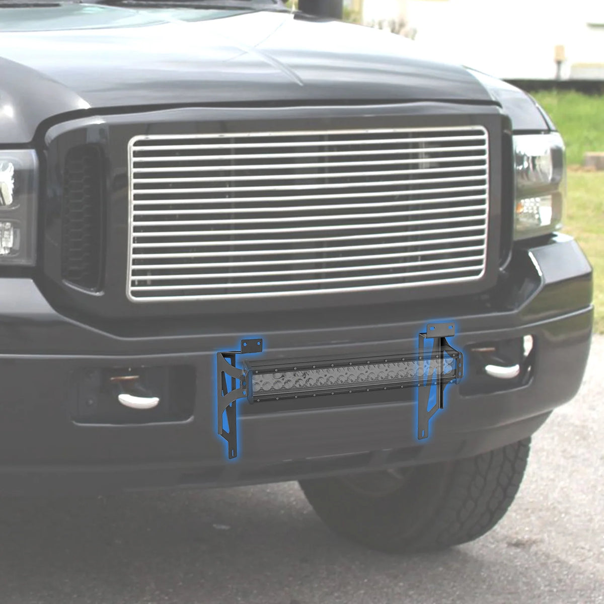 22" LED Light Bar Bumper Bracket Wire Kit N930