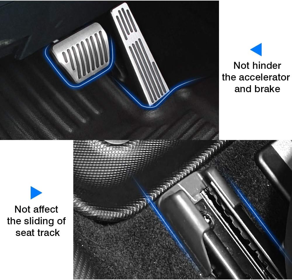 Custom Fit All Weather Floor Mats 1st & 2nd Row Black Non-Slip R6210