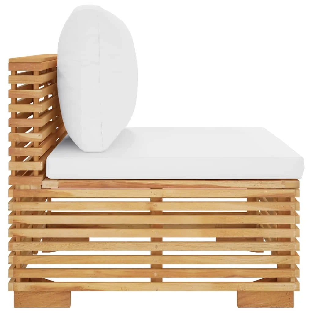 Teak Patio Sofa with Cushions R8914