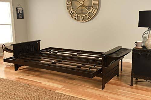 Queen Futon with Suede Red Mattress Z4212