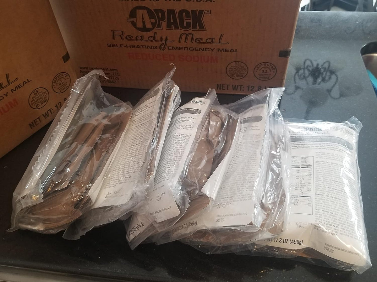 4 Cases of 12 entrees Self-Heating Full Meal O1931