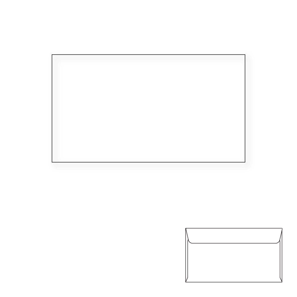 6-1/4 Regular Envelopes, White, Carton of 5000 K761