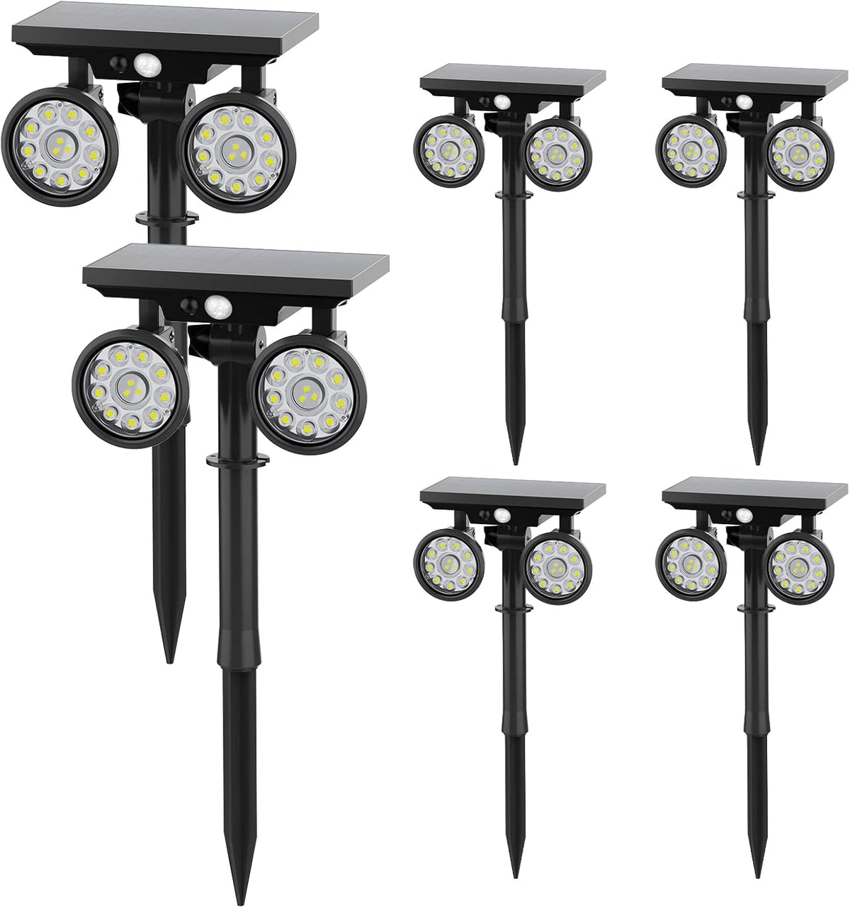 4 Pack Solar Motion Sensor Outdoor Spot Lights R637548