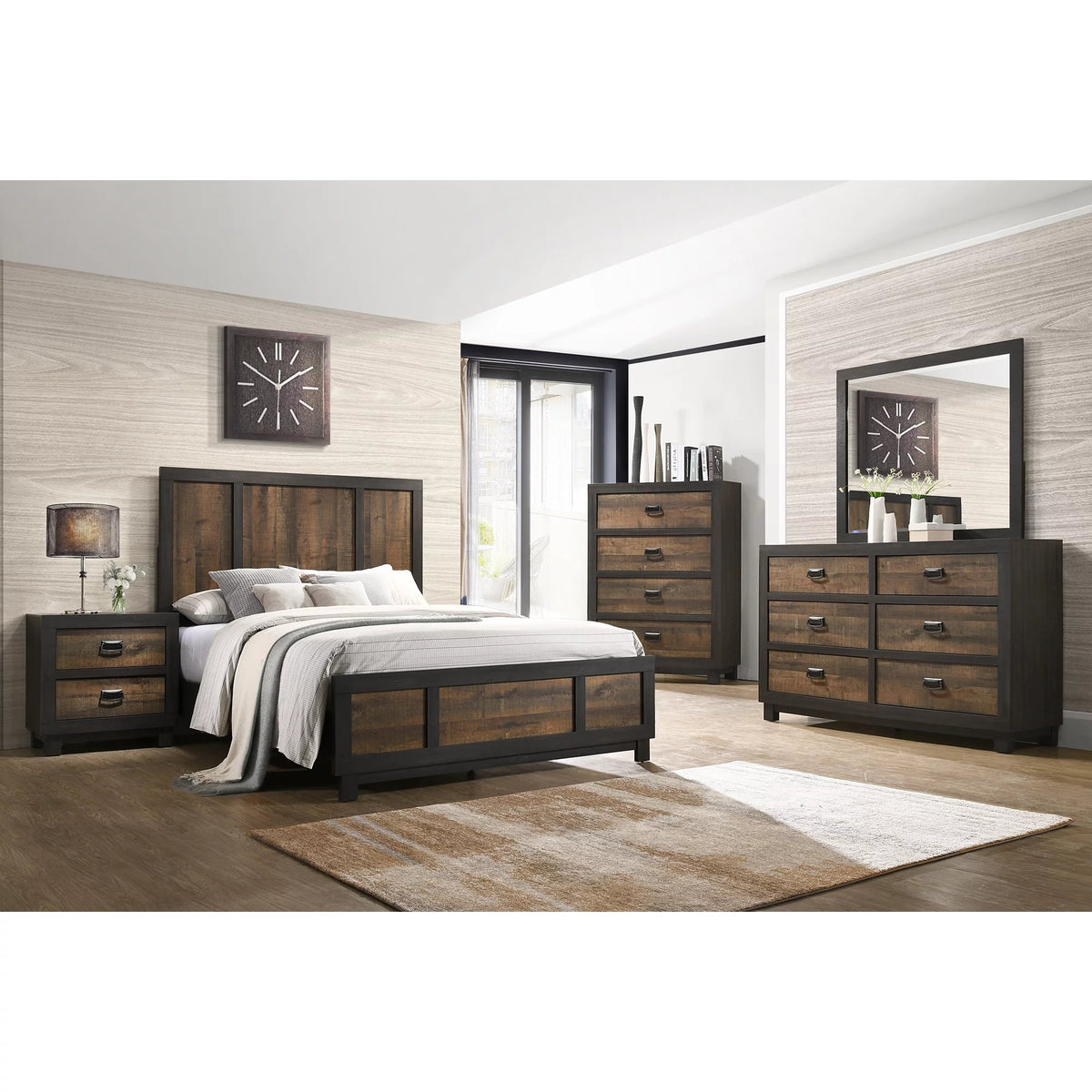 2-Drawer Nightstand S8429