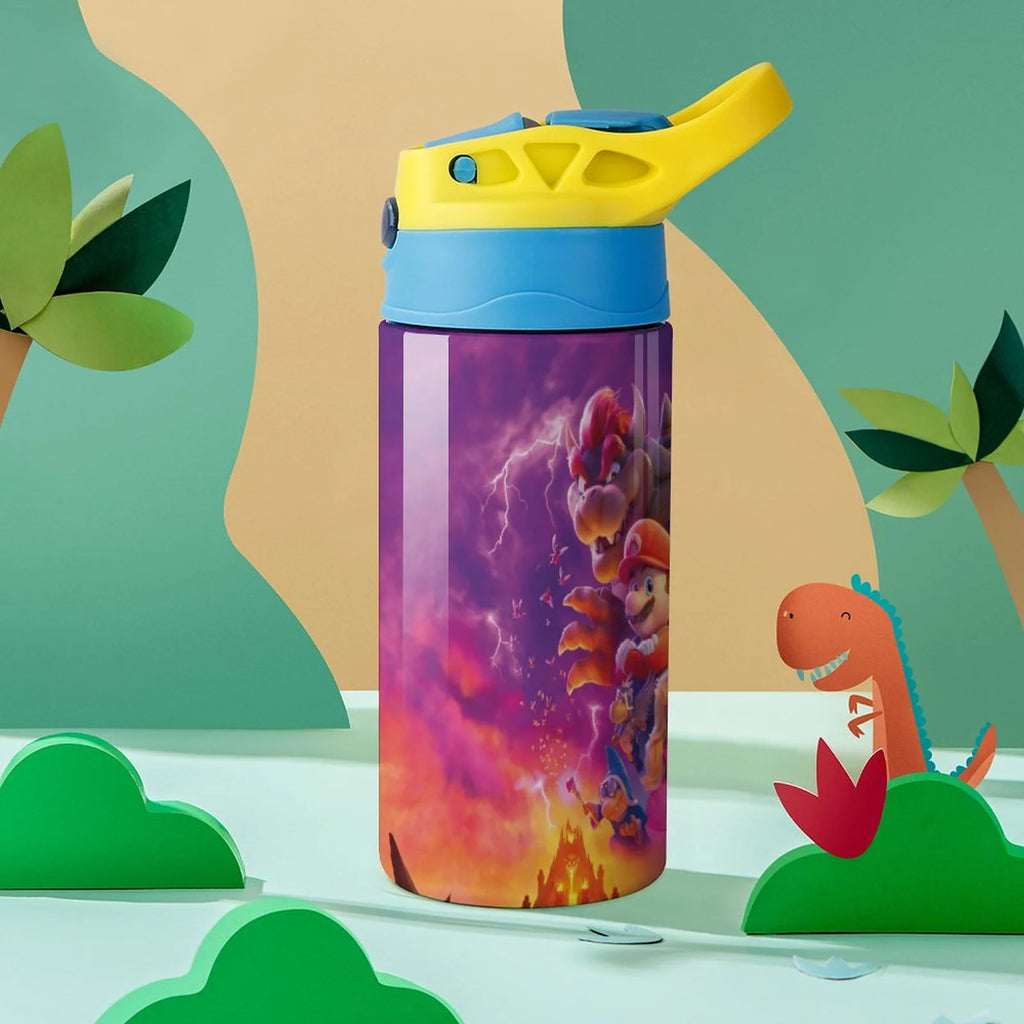 Insulated Stainless Steel Water Bottle with Straw W854189