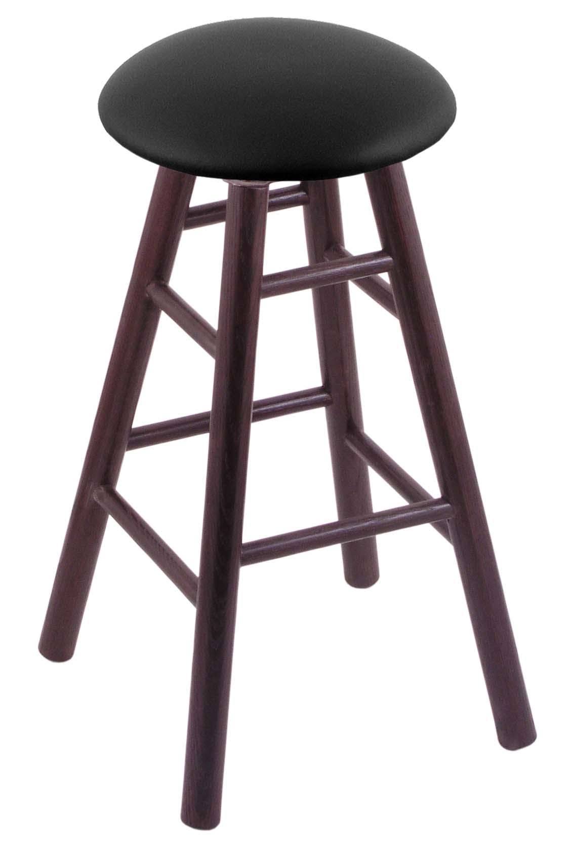 24x22 Oak Counter Stool with Black Vinyl Seat X22082