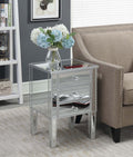 3 Drawer Mirrored End Table G7355