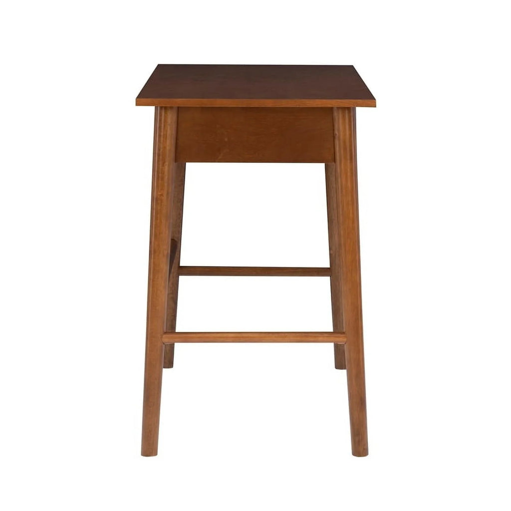 Mid-Century Wood/Metal Office Desk in Walnut Brown Y971000