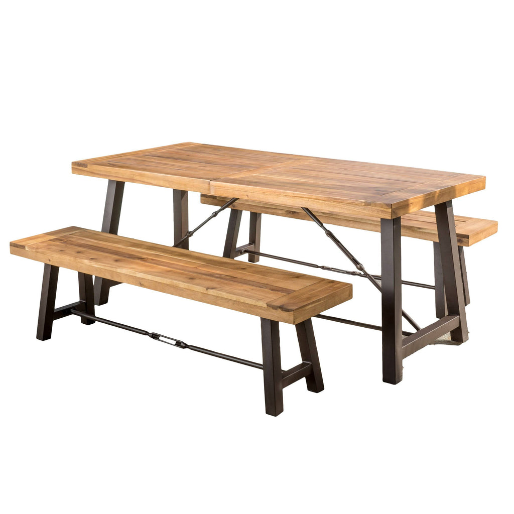 Acacia Wood Dining Set U1946