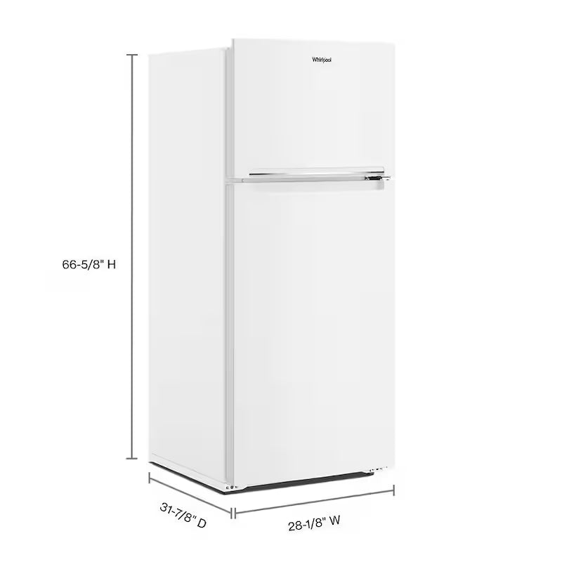 Built-In Top Freezer Refrigerator in White H3356