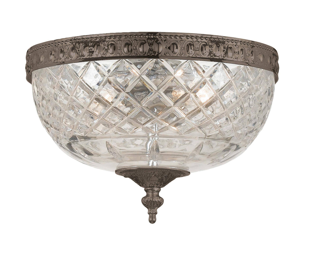 Polished Chrome 2 Light Ceiling Mount V110617