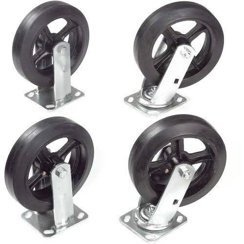 8x22 Plate Mold on Rubber Caster T8296