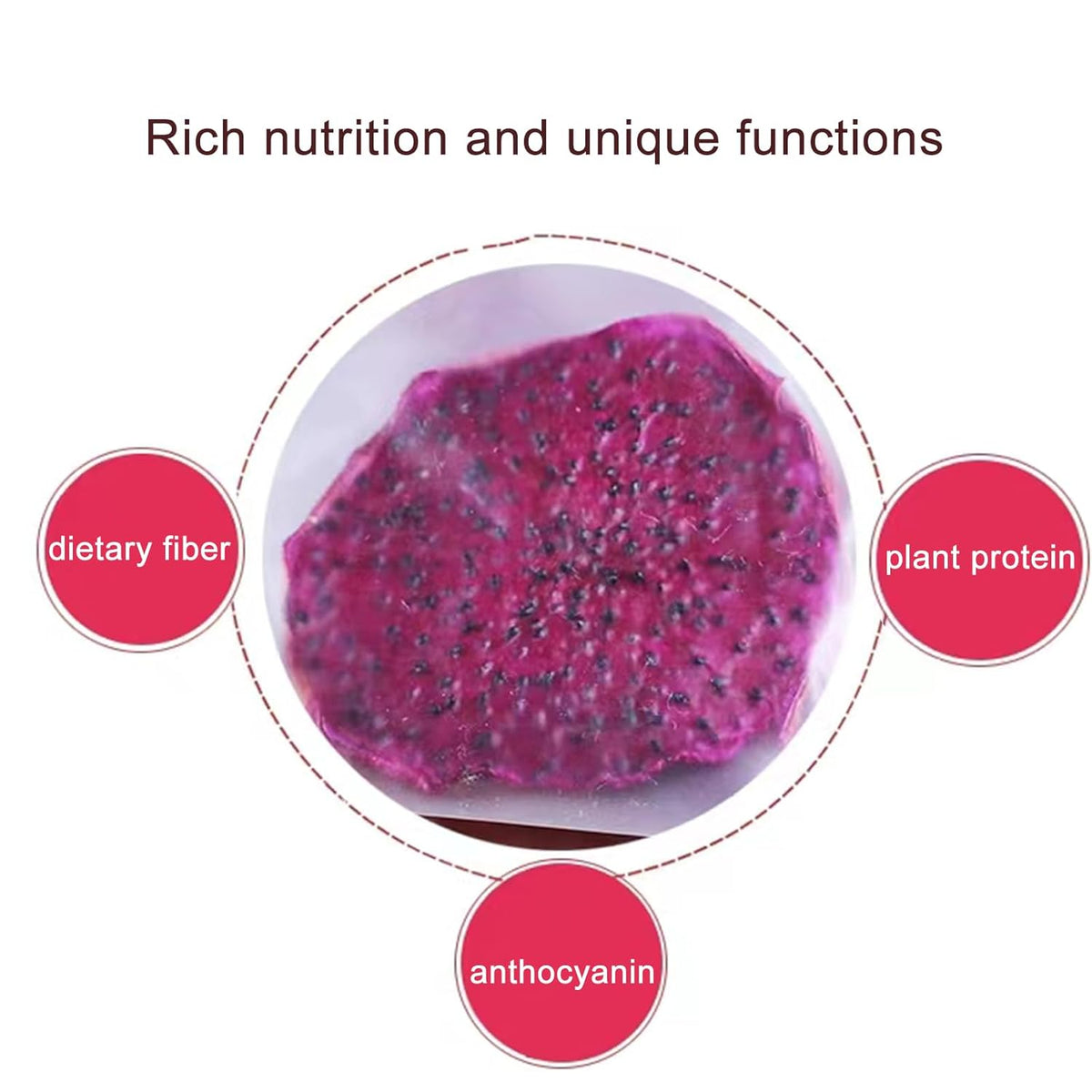 Dried Dragon Fruit Slices 200g T1678