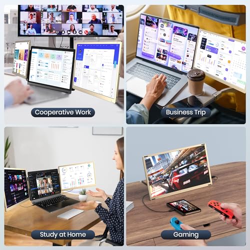 15.6" Portable Triple Monitor with IPS FHD 1080P Display W146