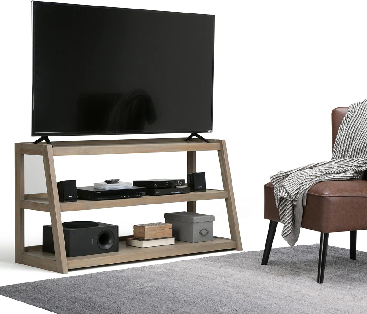 Solid Wood 48 inch Wide TV Media Stand V7784