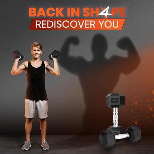 Chrome Hex Dumbbells 5-50 LBS Single N28987