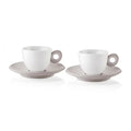 Set Of 2 Espresso Cups Taupe M791280