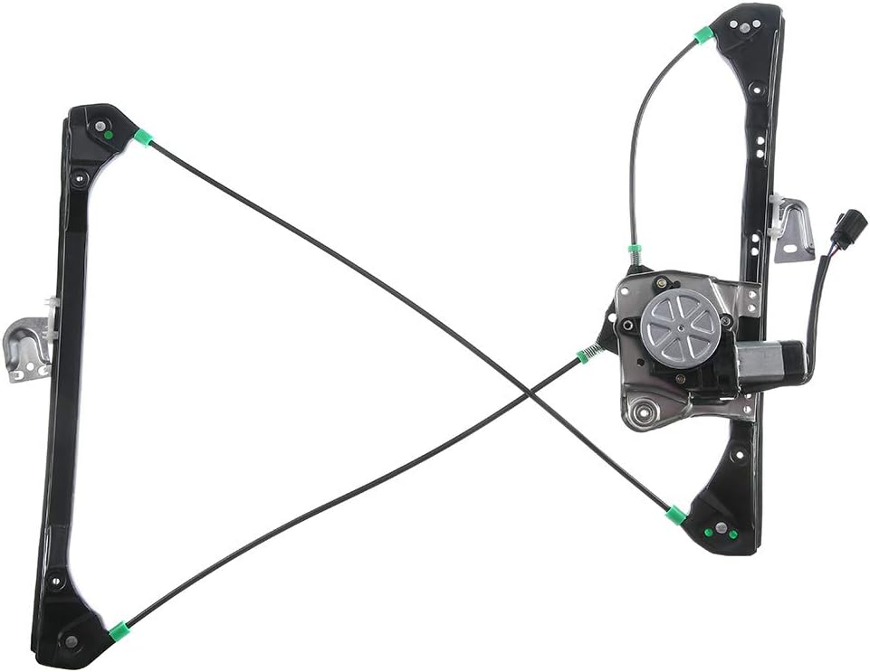 Power Window Regulator with Motor Compatible with Oldsmobile Alero Pontiac Grand Am 1999-2005 Coupe 2-Door Front Right Passenger Side Pack of 2 M166235