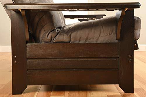 Queen Futon with Suede Red Mattress Z4212