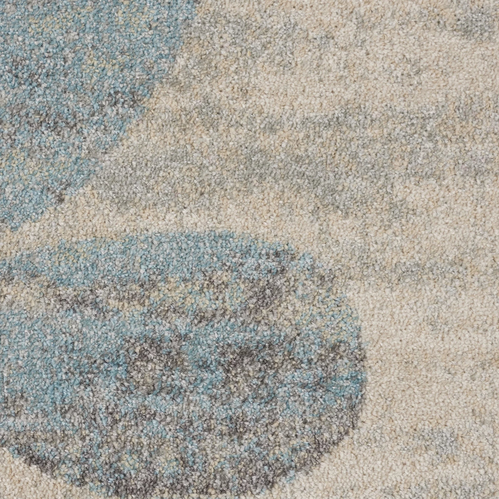 Ivory Light Blue 8' x 10' Area Rug N809