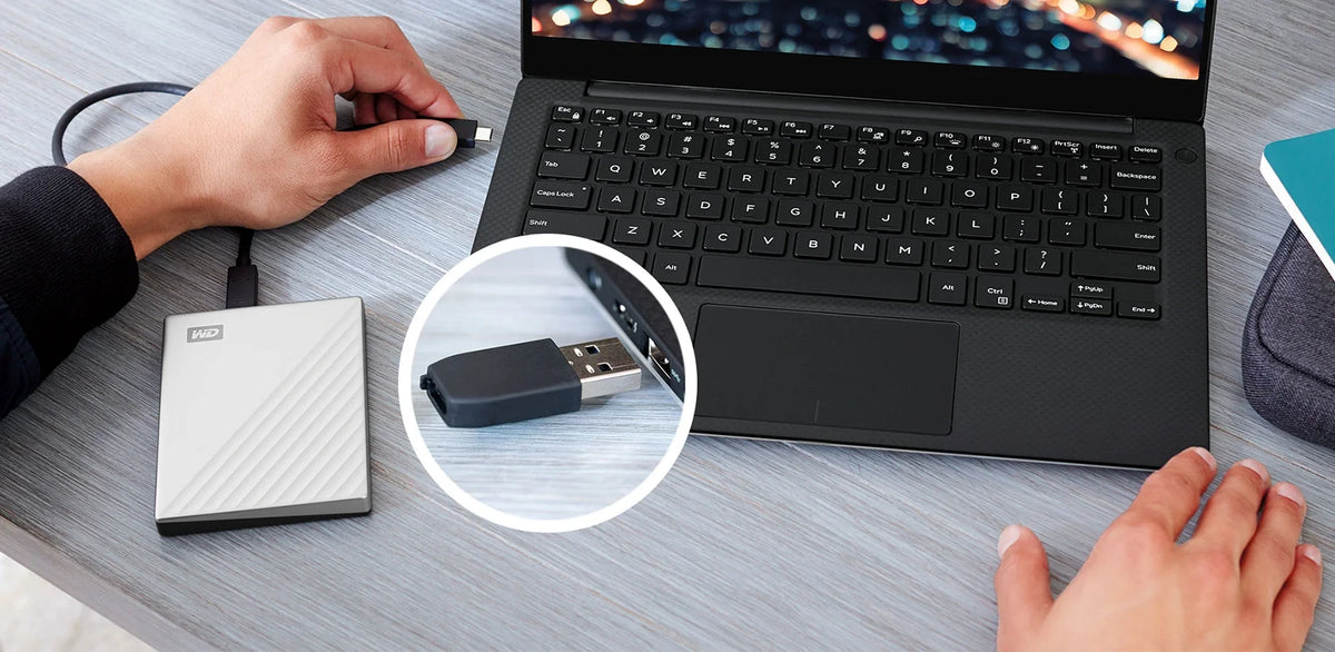 2TB Portable External Hard Drive Silver Y1588