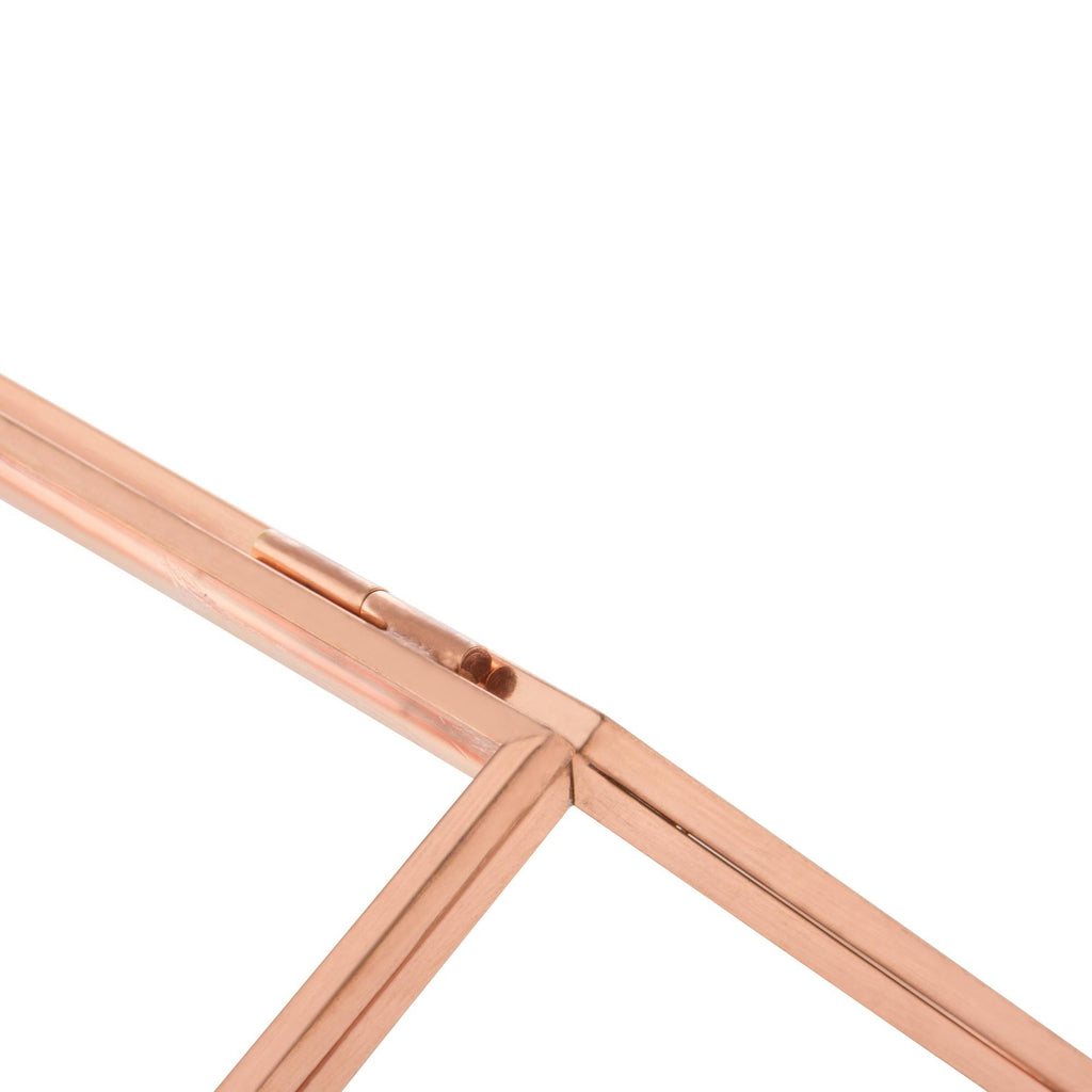 Glass Terrarium Card Holder, Rose Gold N455351
